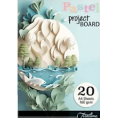 Treeline A4 160gsm Pastel Project Board Pad - 20 Sheet